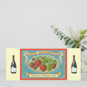 イチゴ&シャンパンパーティー 招待状 (スタンド正面)