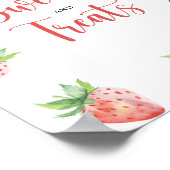 イチゴ – スイーツとお菓子の赤ちゃんシャワー ポスター (角)