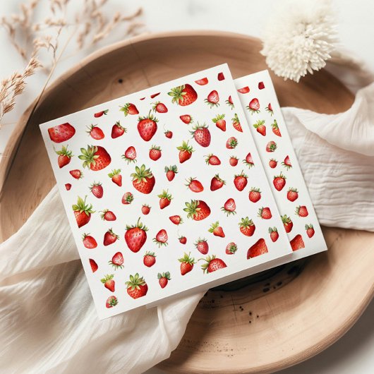 イチゴ スタンダードカクテルナプキン