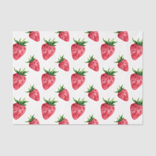 イチゴ(デザイン50赤シリーズ) 薄葉紙 (正面)