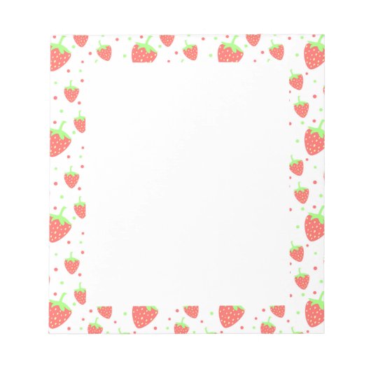 イチゴ ノートパッド (正面)