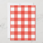 イチゴ&バニーベリースイートガールベビーシャワー 招待状 (裏面)