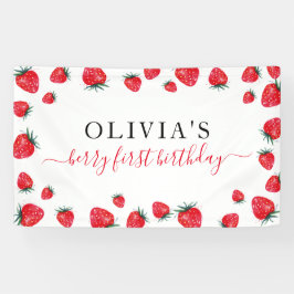 イチゴ・バースデー・パーティー・ベリーのファースト・バナー 横断幕