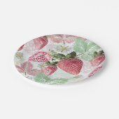 イチゴ，ベリー，赤，新鮮，熟した，甘い，食べ物， ペーパープレート (アングル)