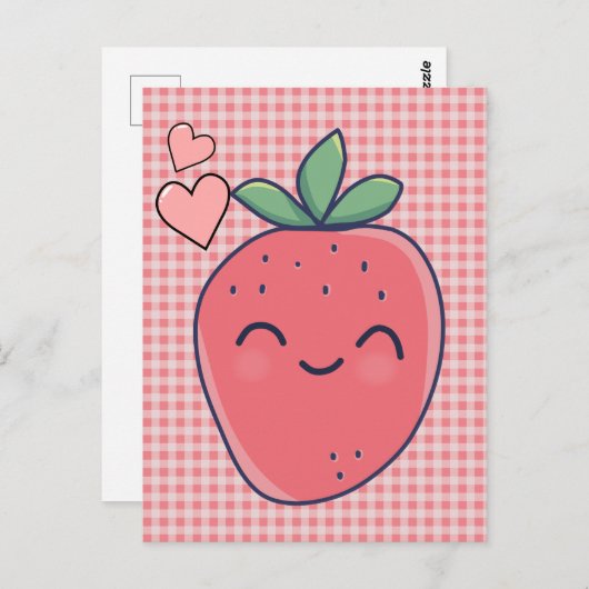 イチゴ ポストカード (正面/裏面)