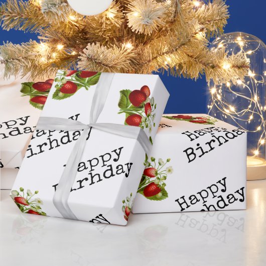 イチゴ  ラッピングペーパー (クリスマス)