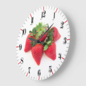 イチゴ ラージ壁時計 (傾斜)