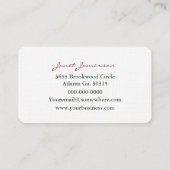 イチゴ  名刺 (裏面)