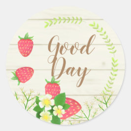 イチゴ。国風のカスタマイズ. ラウンドシール