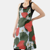 イチゴ：夏の果実パターンデザイン。 エプロン (インサイチュ)