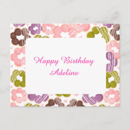 イチゴ・抹茶・チョコレート・宇部餅ドーナツ ポストカード