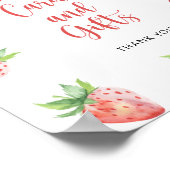 イチゴ – 本のカードとギフト ポスター (角)