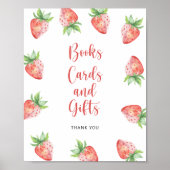 イチゴ – 本のカードとギフト ポスター (正面)