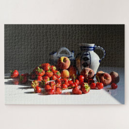 イチゴ、桃、さくらんぼで生きる ジグソーパズル