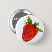 イチゴ 缶バッジ (正面&裏面)