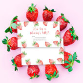 イチゴ – 赤ちゃんシャワーどのように大きいママの腹 エンクロージャーカード