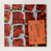 イチゴ – Erdberen – ドイツ市場 – 20x20 ジグソーパズル (横)