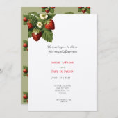 イチゴinクラフト – 結婚式招待状 招待状 (正面/裏面)