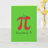 イチゴPIグリーティングカード カード (黄色い花)