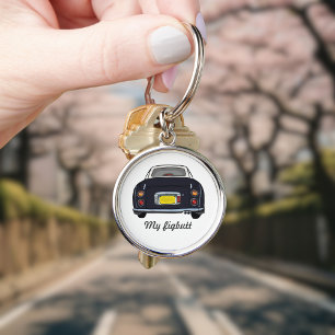 イチジクおもしろいラシズブラックフィガロ車名 キーホルダー