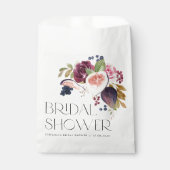 イチジクとバーのオータム フラワーブライダルシャワー フェイバーバッグ (正面)