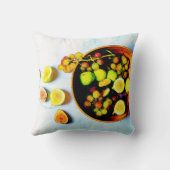 「イチジクとブドウの果実」かわいい写真。買今 クッション (裏面)