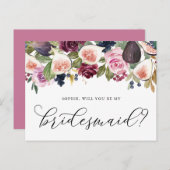 イチジクと紫の花が私の花嫁になる ポストカード (正面/裏面)