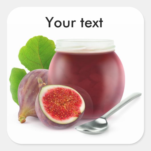 イチジクのジャム スクエアシール (正面)