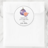 イチジクのラベルだけ自家製 ラウンドシール (バッグ)