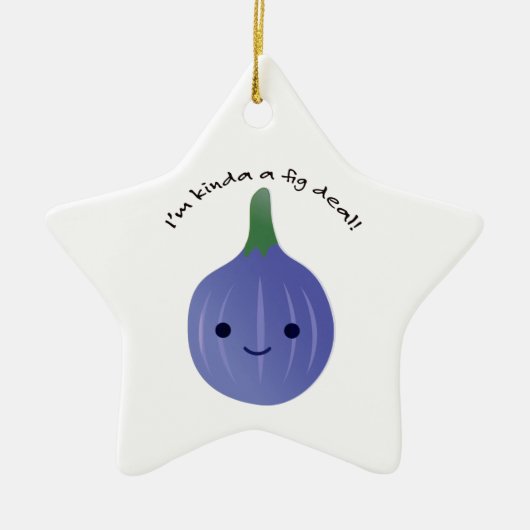 イチジクの取引だ セラミックオーナメント (正面)