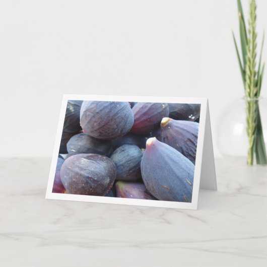 イチジクの実のクローズアップ カード (正面)