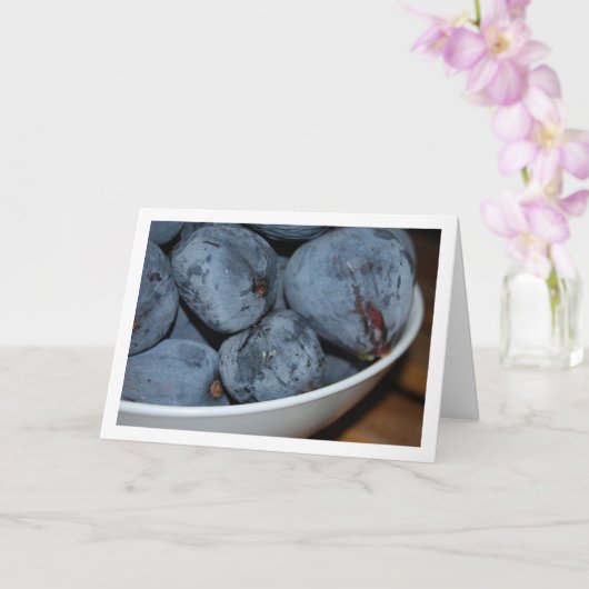 イチジクの実の器 カード (蘭)