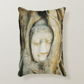 イチジクの木の仏頭…アユタヤ，タイ アクセントクッション (正面(垂直))