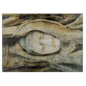 イチジクの木の仏頭…アユタヤ,タイ カッティングボード (正面)