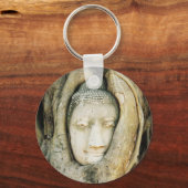イチジクの木の仏頭…アユタヤ，タイ キーホルダー (正面)