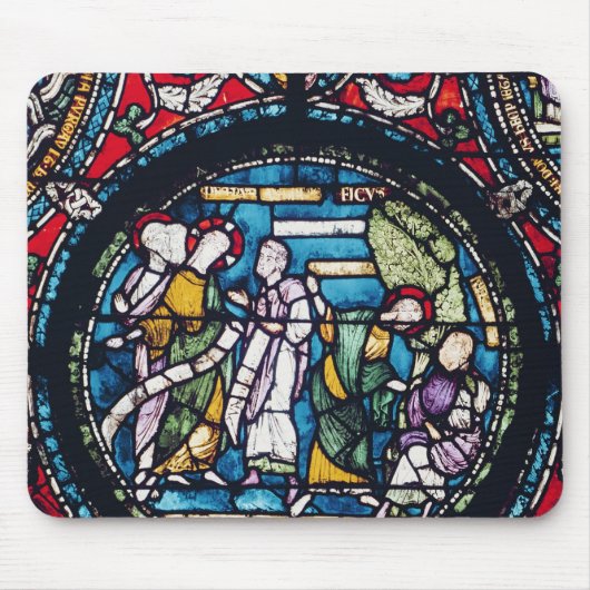 イチジクの木の喩えを描写するRoundel マウスパッド (正面)