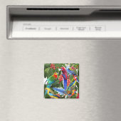 イチジクの木の磁石のRosella Parrots マグネット (インサイチュ (食洗機))
