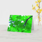 イチジクの木の葉 カード (黄色い花)