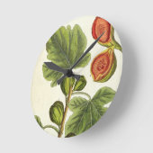 イチジクの木は、「好奇心が強い草」からの125を、pめっきします ラウンド壁時計 (傾斜)