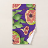 イチジクの水の色のパタカラフルーン バスタオルセット (ハンドタオル)