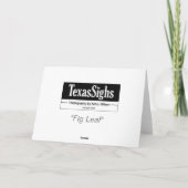 "イチジクの葉" カード (裏面)