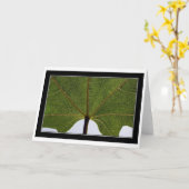 "イチジクの葉" カード (黄色い花)