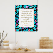 イチジクは土地の申命記8聖句を約束 ポスター (キッチン)