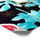 イチジクは土地の申命記8聖句を約束 ポスター (角)