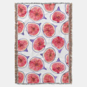 イチジクは水色を切り取る スローブランケット (正面縦)