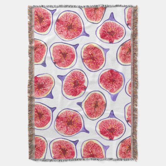 イチジクは水色を切り取る スローブランケット (正面縦)