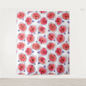 イチジクは水色を切り取る タペストリー (正面)