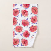 イチジクは水色を切り取る バスタオルセット (ハンドタオル)