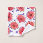 イチジクは水色を切り取る バスタオルセット (ウォッシュタオル)