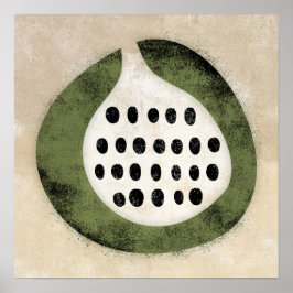 イチジクやキウイのポスターの壁画のように ポスター